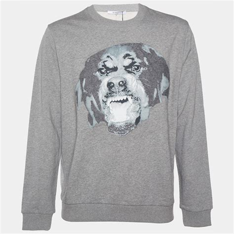 givenchy dog print|givenchy crew neck rottweiler.